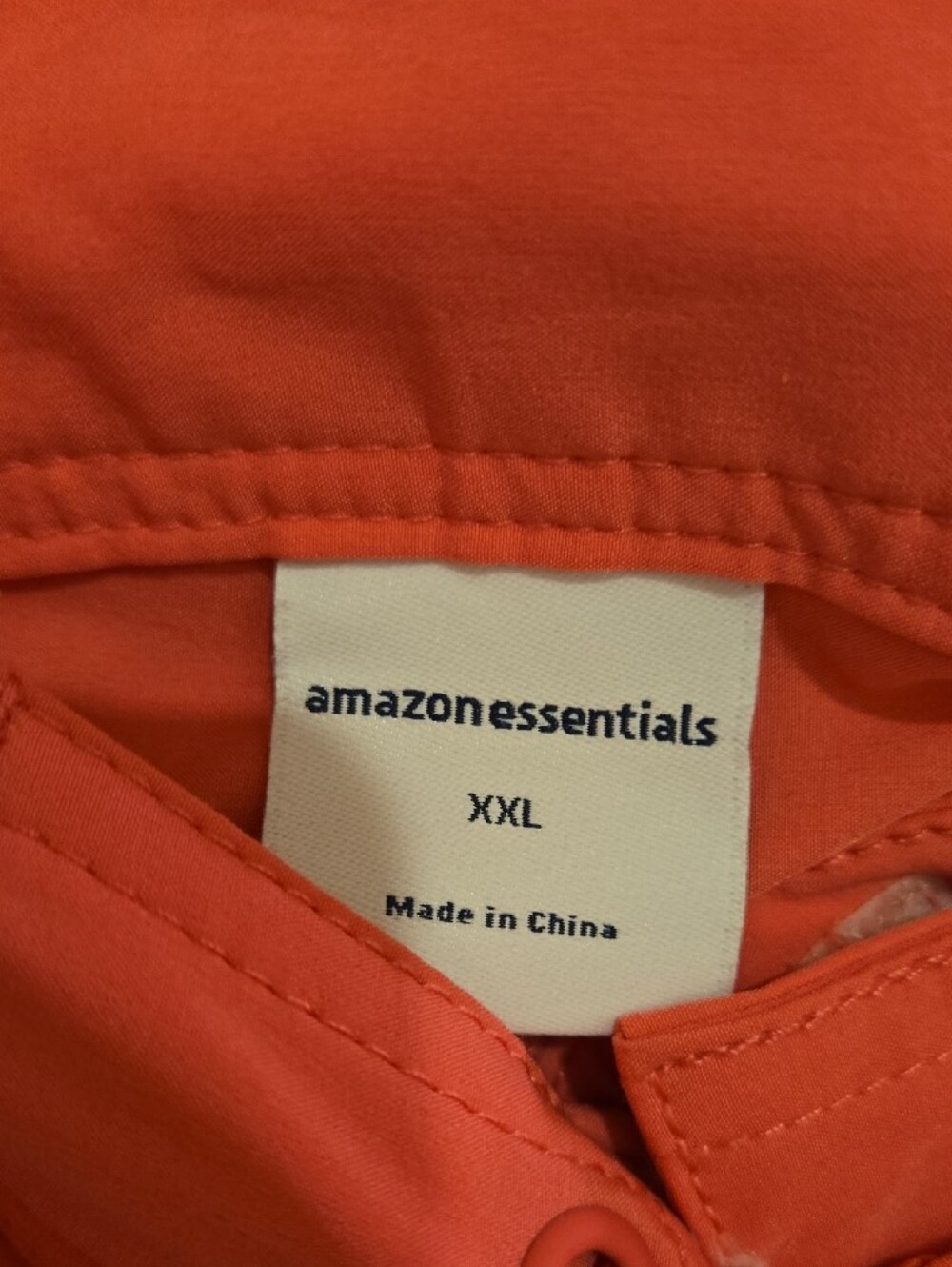 Amazon Essentials Coral-Orange Drawstring Lounge Shorts - Picture 2 of 2